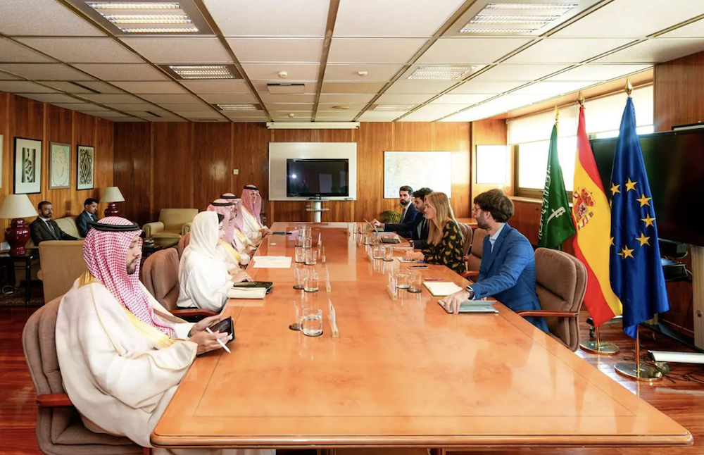 Saudi Arabia’s Minister of Industry and Mineral Resources met on Saturday with Spanish Minister of State for Energy, Sara Aagesen Munoz, to discuss deepening mining cooperation between the two nations. (SPA)