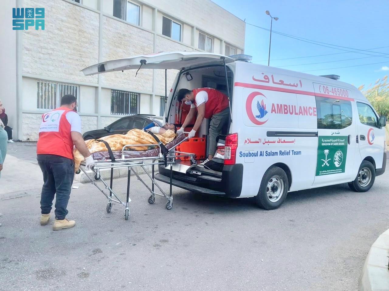 Funded by KSrelief, Ambulance of Lebanon executes 83 missions in a week. (SPA)