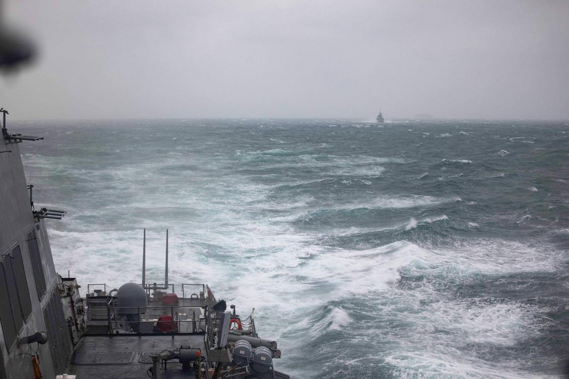 US and a Canadian warship have passed through waters separating Taiwan and China, a week after Beijing held large-scale military drills in the sensitive passage. (AFP)
