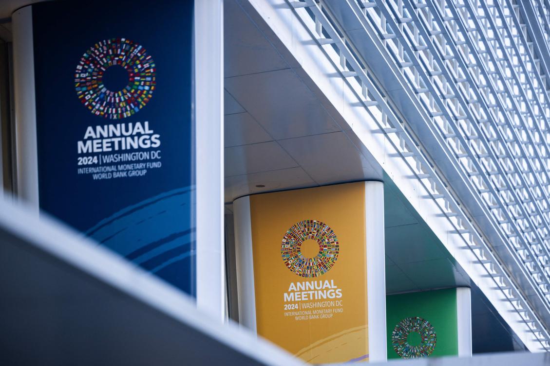 A view of the World Bank headquarters building in Washington, DC on October 20, 2024 ahead of the 2024 IMF/World Bank Annual Meetings. (AFP)