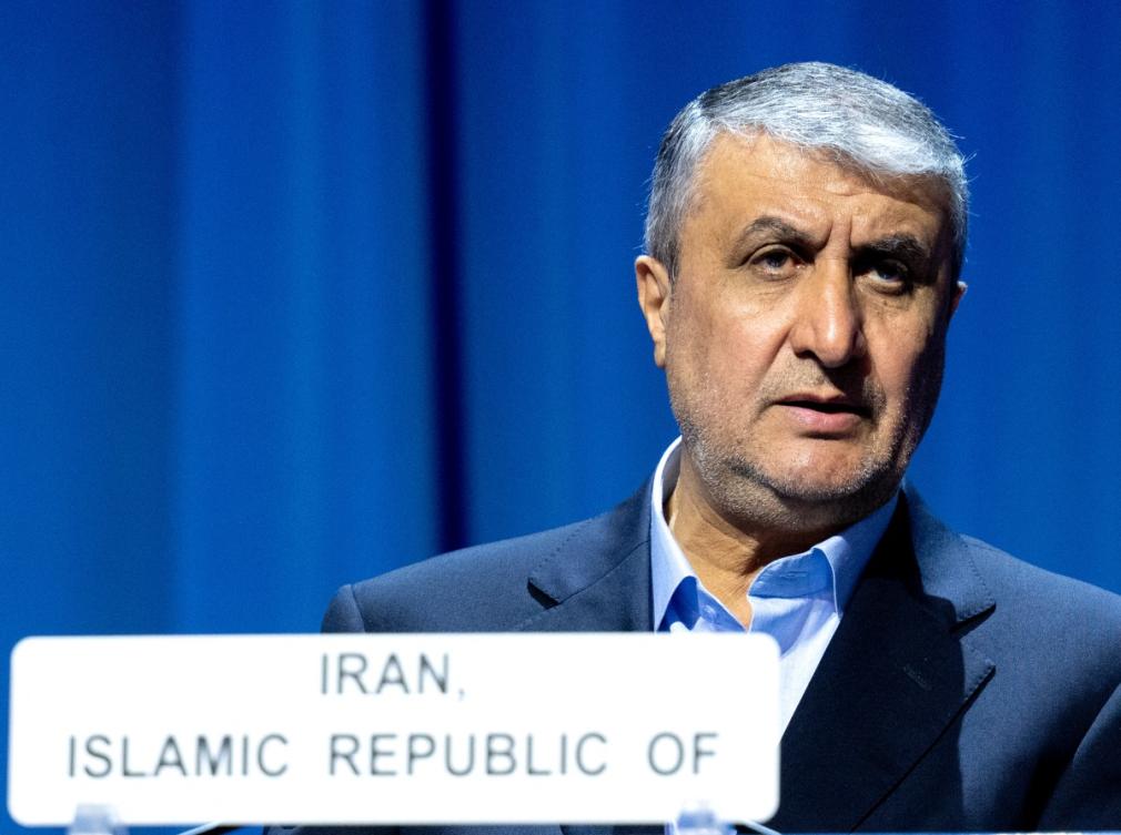 Iran’s Head of Nuclear Program Mohammad Eslami speaks during the General Conference of the International Atomic Energy Agency (IAEA) in Vienna, Austria on September 16, 2024.(File/AFP)