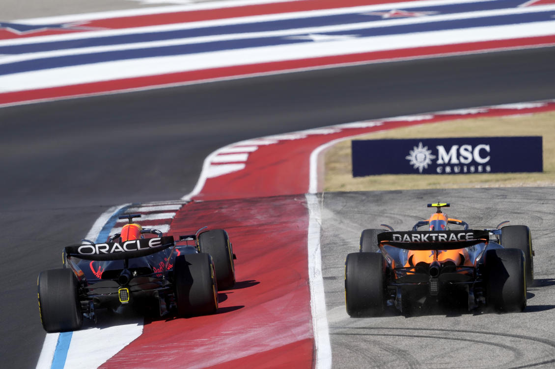 The McLaren driver leaves Texas for the Mexico City Grand Prix further adrift from Verstappen after a disappointing United States Grand Prix weekend. (AP)