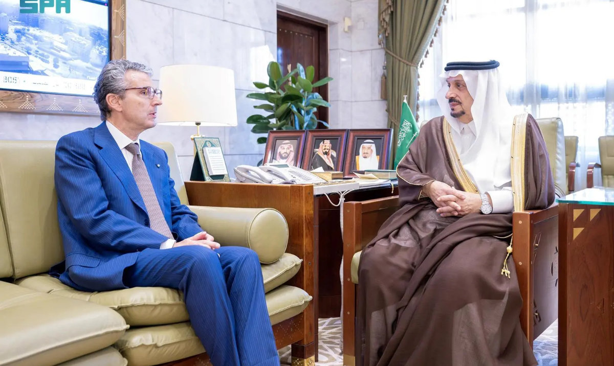 Saudi governors receive Italian, Norwegian ambassadors
