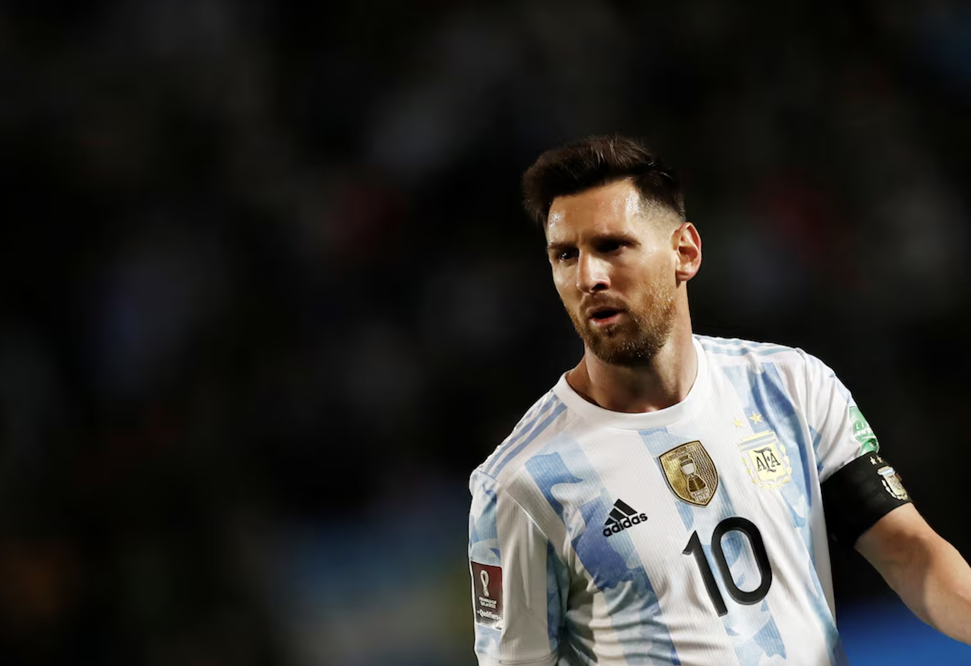 Messi added goals in the 84th and 86th minutes. The 37-year-old is second on the career scoring list behind the 133 of Portugal’s Cristiano Ronaldo. (REUTERS)