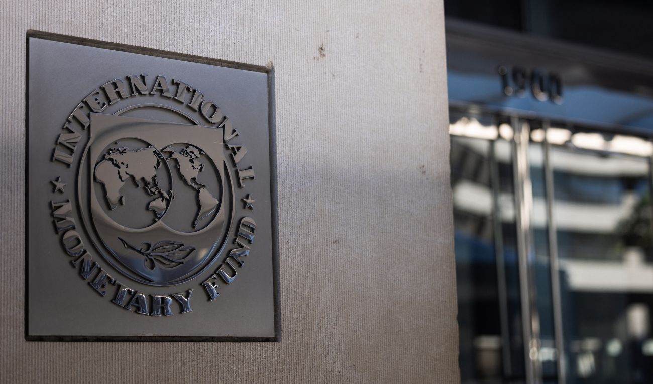 A view of the International Monetary Fund headquarters building in Washington, DC on October 20, 2024 ahead of the 2024 IMF/World Bank Annual Meetings. (AFP)