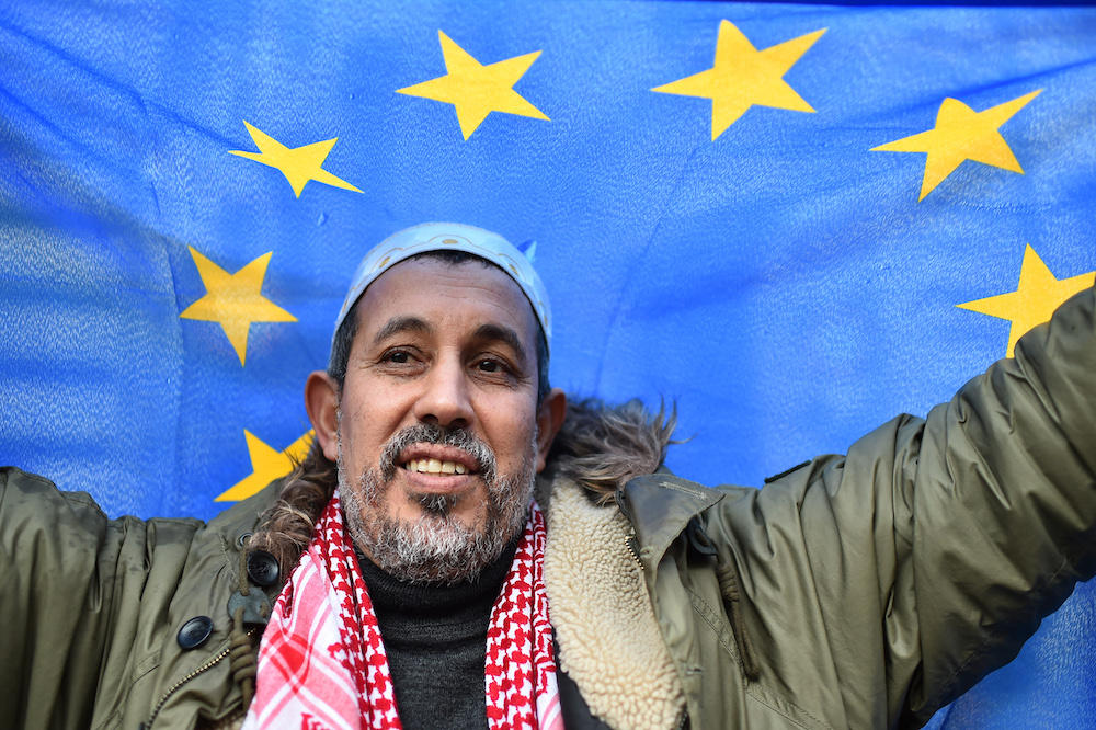 About 26 million Muslims live in the EU, making up about five percent of the bloc’s total population. (AFP)