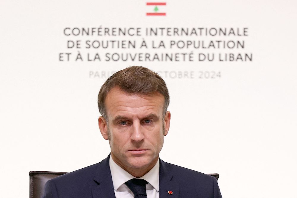 In recent weeks, French President Emmanuel Macron appeared to toughen his stance against Israel while repeatedly calling for a ceasefire in both Lebanon and Gaza, condemning the ‘unbearable human toll.’ (AP)