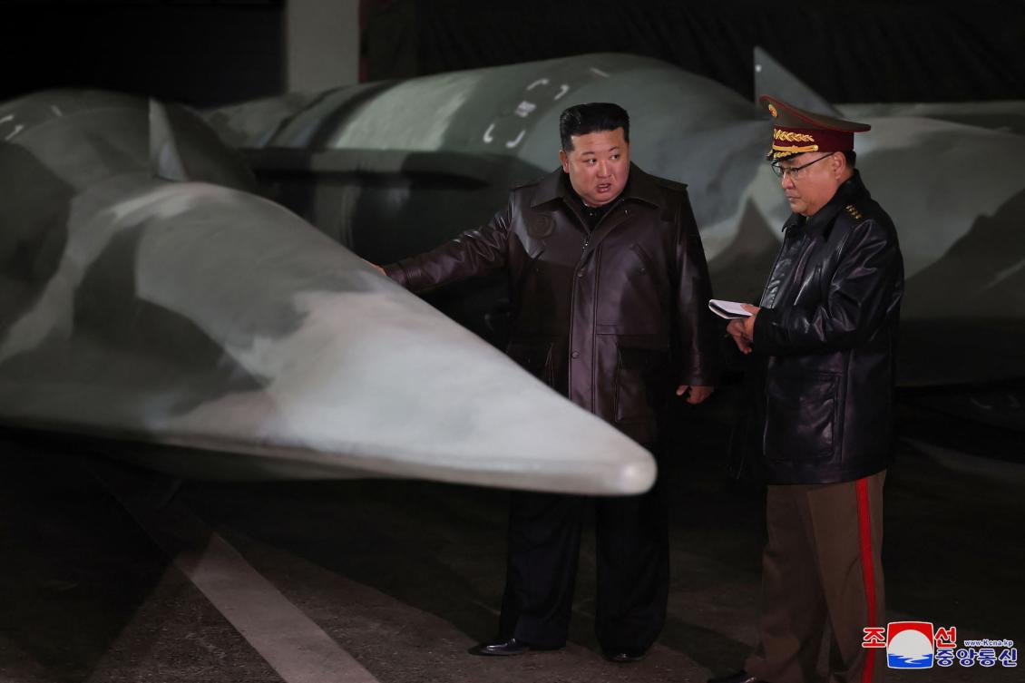 North Korea’s leader Kim Jong Un visits a strategic missile base at an undisclosed location in this picture released on Oct. 23, 2024. (KCNA via KNS/AFP)