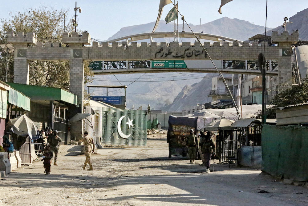 Above, a border security checkpoint between Pakistan and Afghanistan. (AFP file photo)