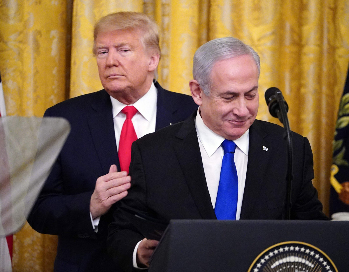 In a choice between Kamala Harris and Donald Trump for US president, Israeli Prime Minister Benjamin Netanyahu will likely be hoping that the man with whom he has a close relationship and who delivered multiple diplomatic victories for Israel, will triumph. (AFP)