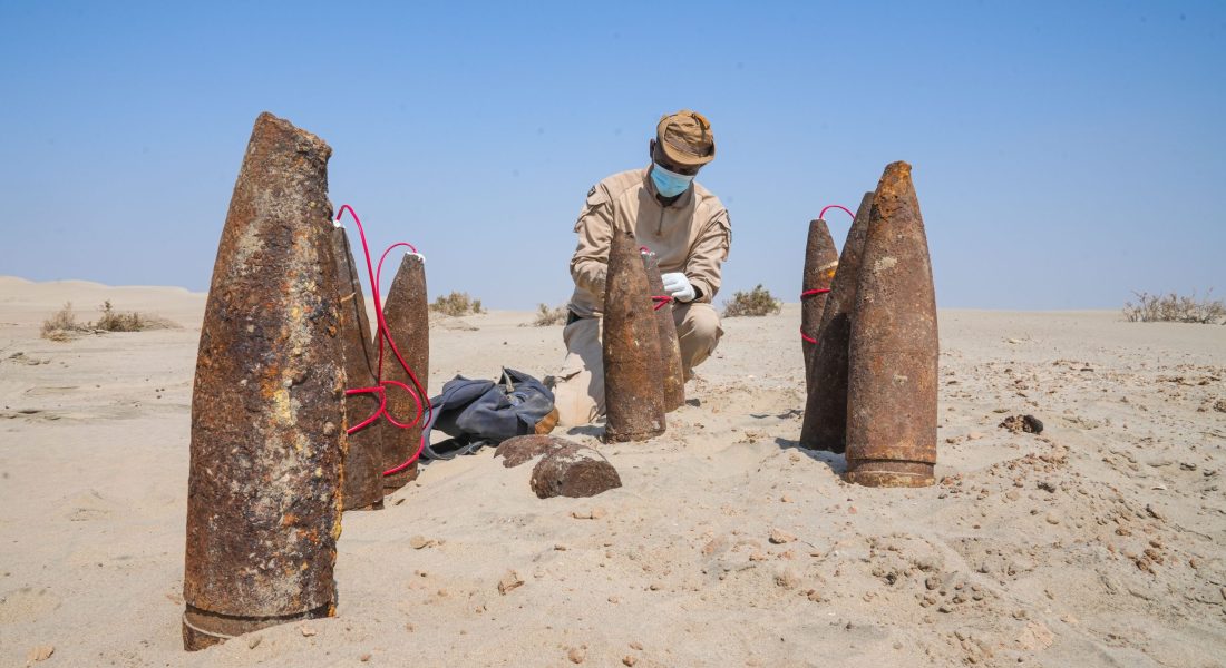 The initiative trains local demining engineers and provides them with modern equipment. (Supplied)