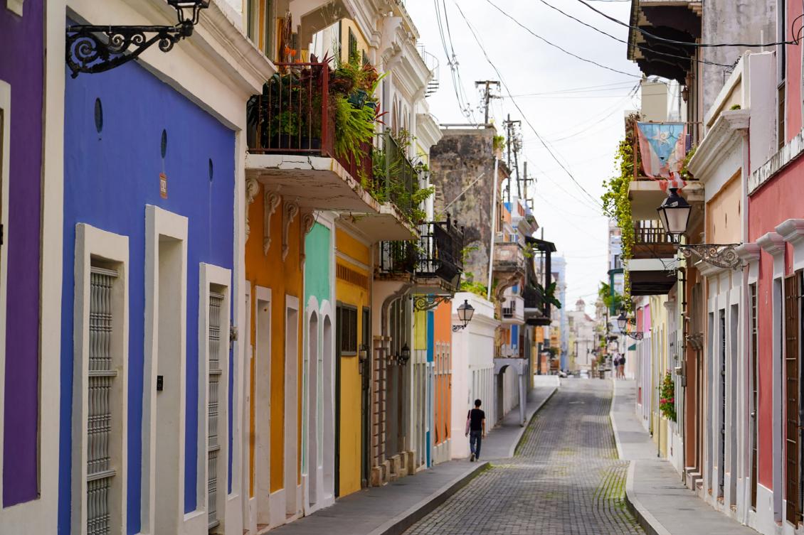View of Old San Juan, the historic colonial district, in the capital city San Juan, Puerto Rico. (AFP)
