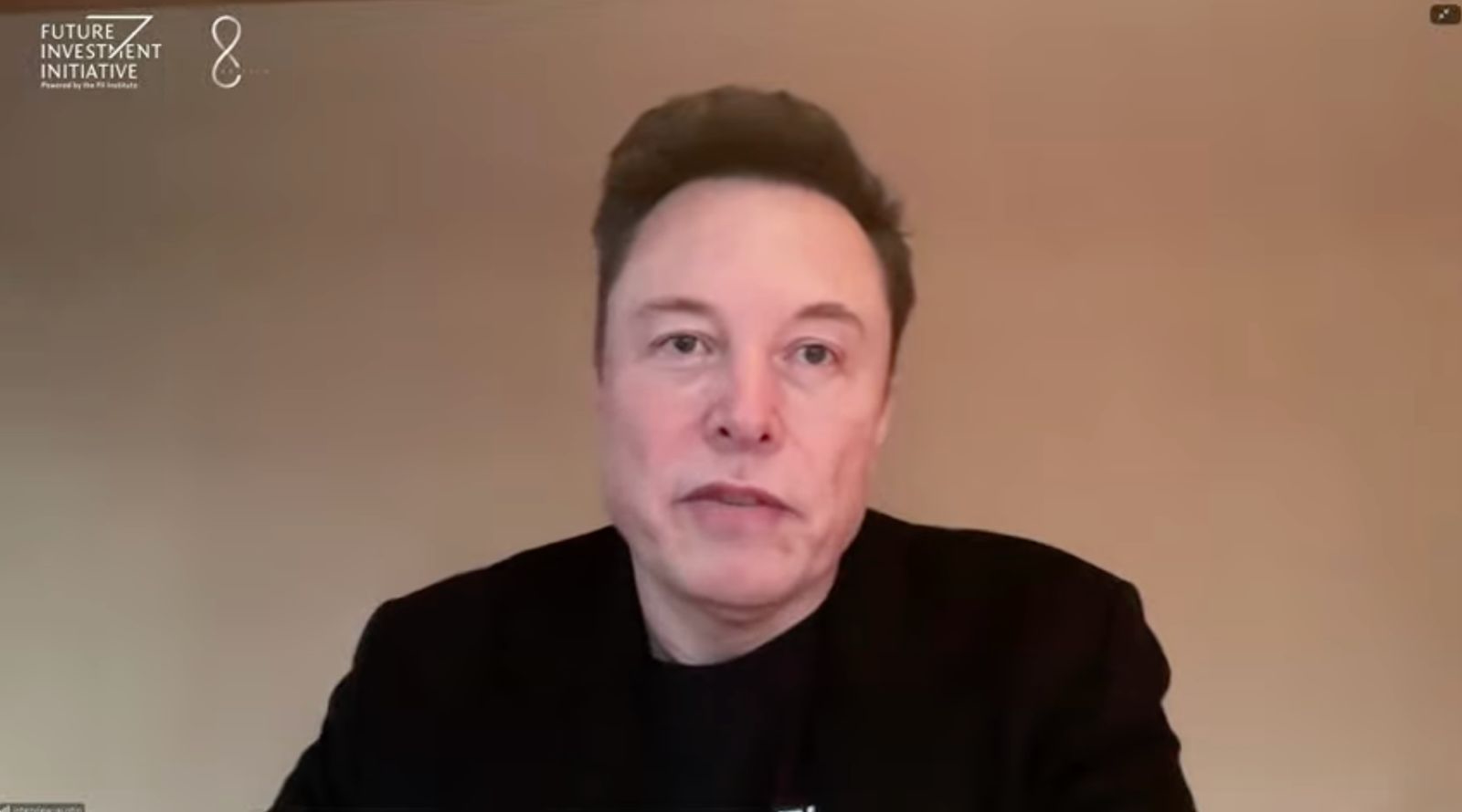 Elon Musk, CEO of Tesla and SpaceX, joined a panel discussion at FII8 in Riyadh via teleconferencing.