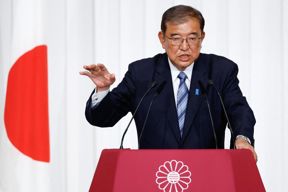 Shigeru Ishiba is still courting other parties including the centrist Democratic Party for the People to secure parliamentary approval to remain prime minister in a vote reportedly slated for November 11. (AFP)