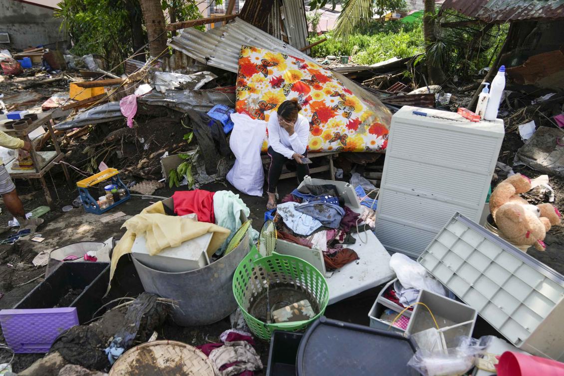 Northern Philippine provinces are forcibly evacuating villagers from high-risk areas as a powerful typhoon approached while the country is still recovering from a recent storm. (AP)