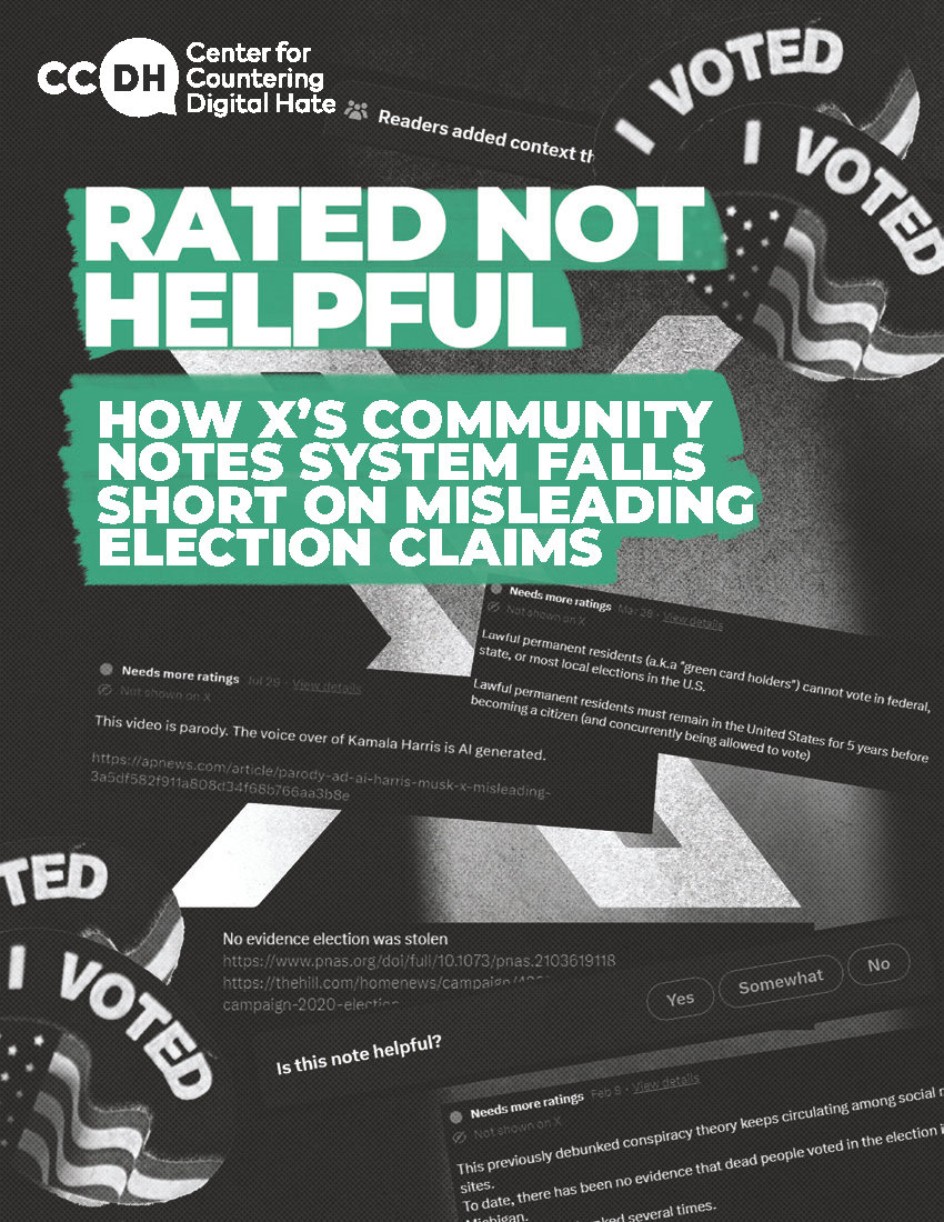 Report says crowd-sourced fact checks on X fail to address flood of US election misinformation