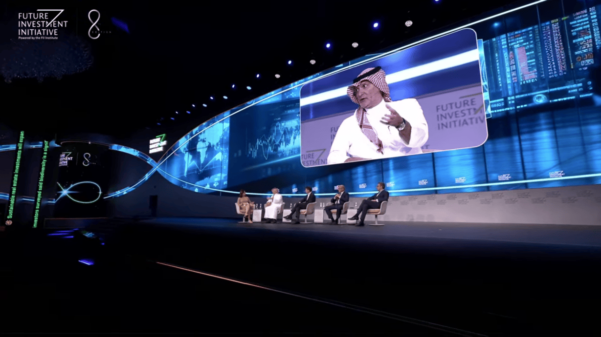 A panel session at the Future Investment Initiative in Riyadh focused on venture capitalists. AN