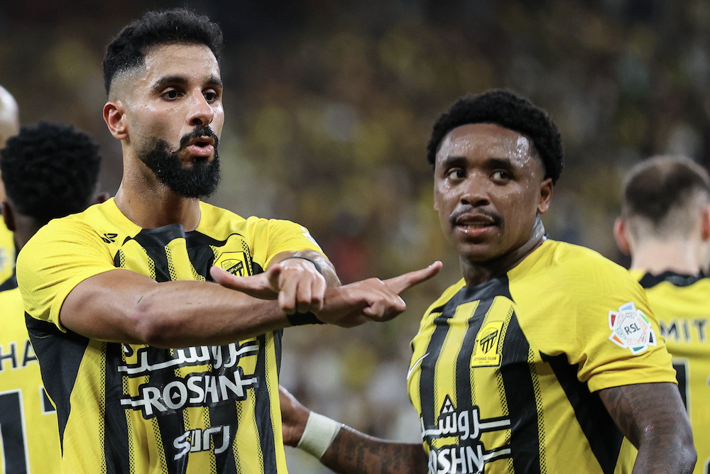 Saleh Al-Shehri reminded returning Saudi Arabia coach Herve Renard of his attacking instincts by grabbing the only goal of the game before the break. (X/@ittihad)