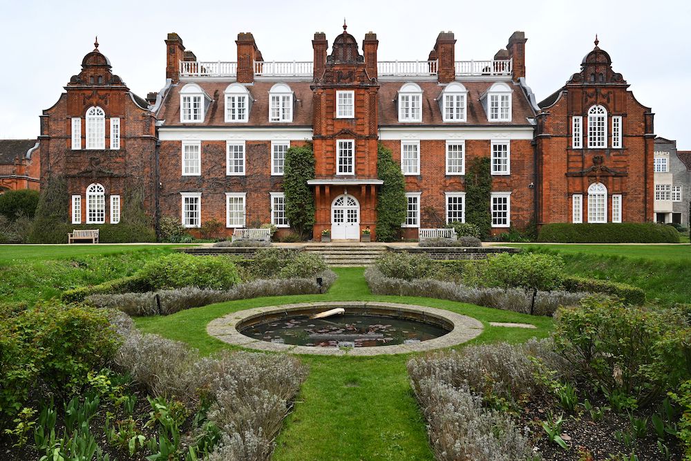 Above, the garden and the building of Newnham College, part of the University of Cambridge, in Cambridge, eastern England. (AFP)
