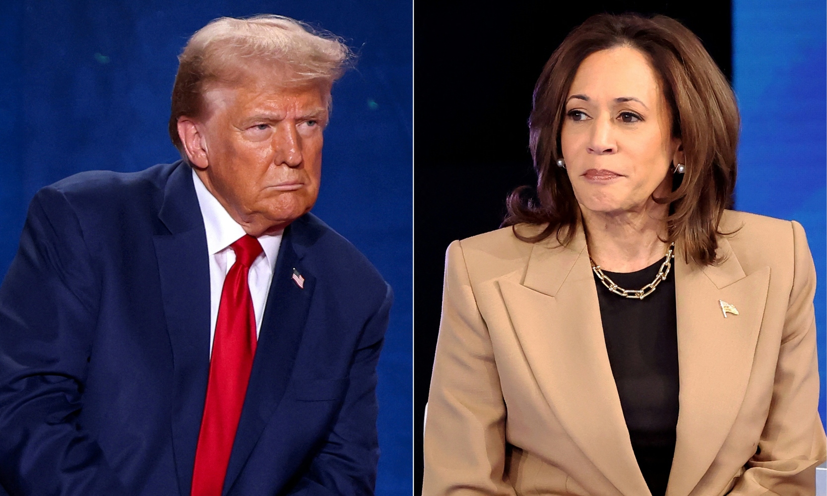 Whether Harris or Trump prevails, their victory will likely impact Israel’s military campaign in the region (File/AFP)