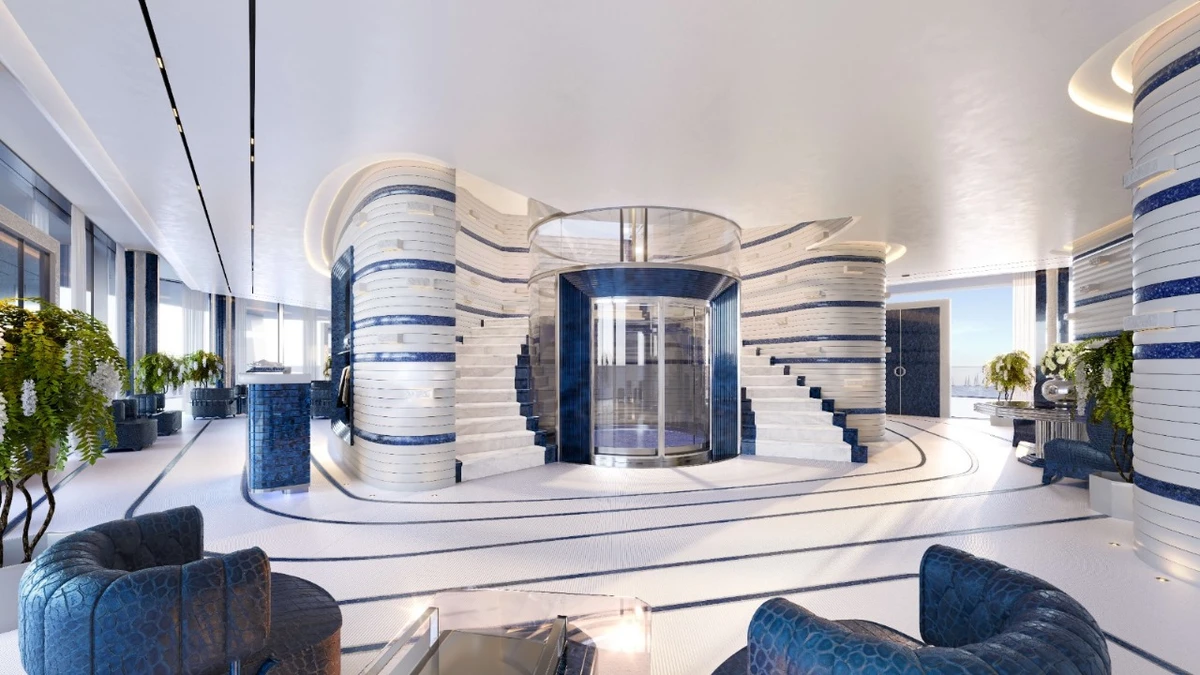 Interior designs for the yacht club on NEOM’s first island destination, Sindalah, were unveiled on Tuesday ahead of the site’s opening later this year. (Supplied/NEOM)