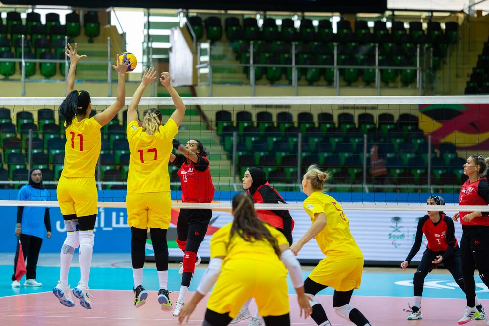 Three matches in the women’s volleyball competition at the third edition of the Saudi Games were played on Tuesday at the Ministry of Sports Hall in the Prince Faisal bin Fahd Olympic Complex in Riyadh. (Supplied)