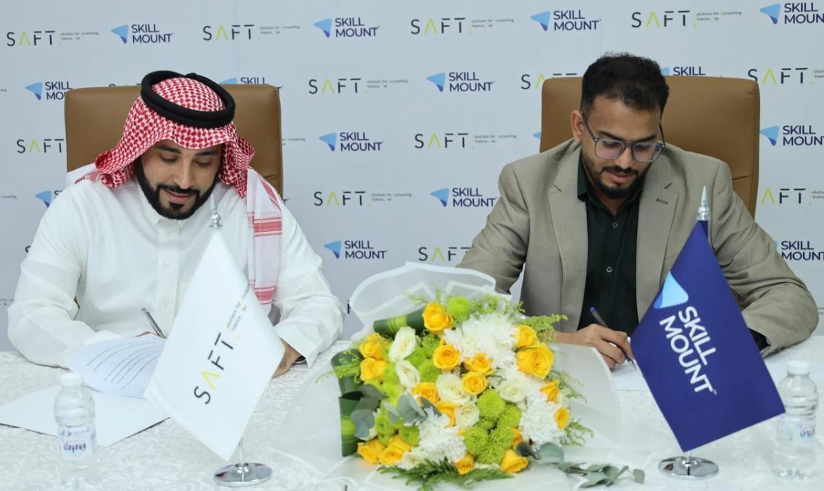 Saad Syed Jaish Al- Shareef, CEO of SAFT, and Ameen Afsal, director of Skillmount, signed the MoU.
