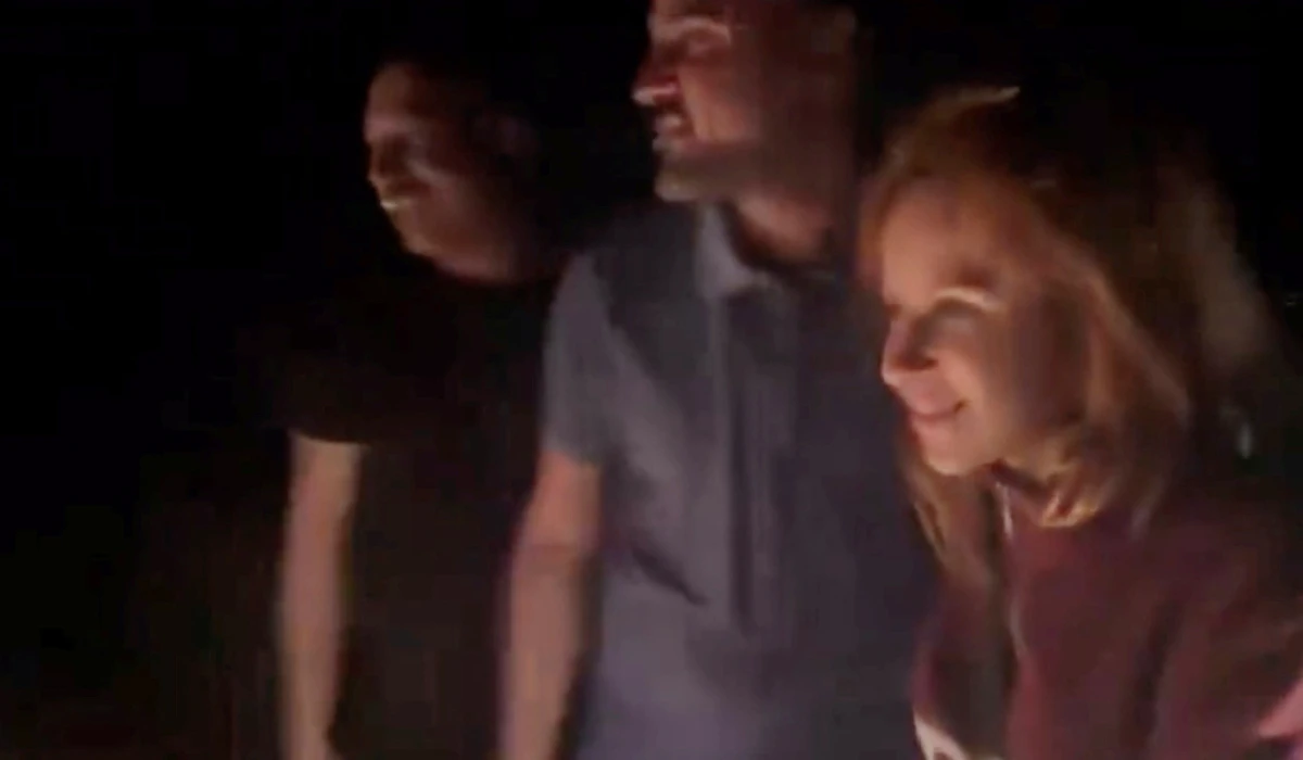 Screen grab obtained from a social media video released on October 3, 2024, posted on the account of David Saranga via X, an Israeli diplomat, Israel's former ambassador in Romania, shows what he says was the moment 21 year old Yazidi woman Fawzia Sido who was kidnapped by Daesh in Iraq and was freed from Gaza this week, meets her relatives at an unknown location. (REUTERS)