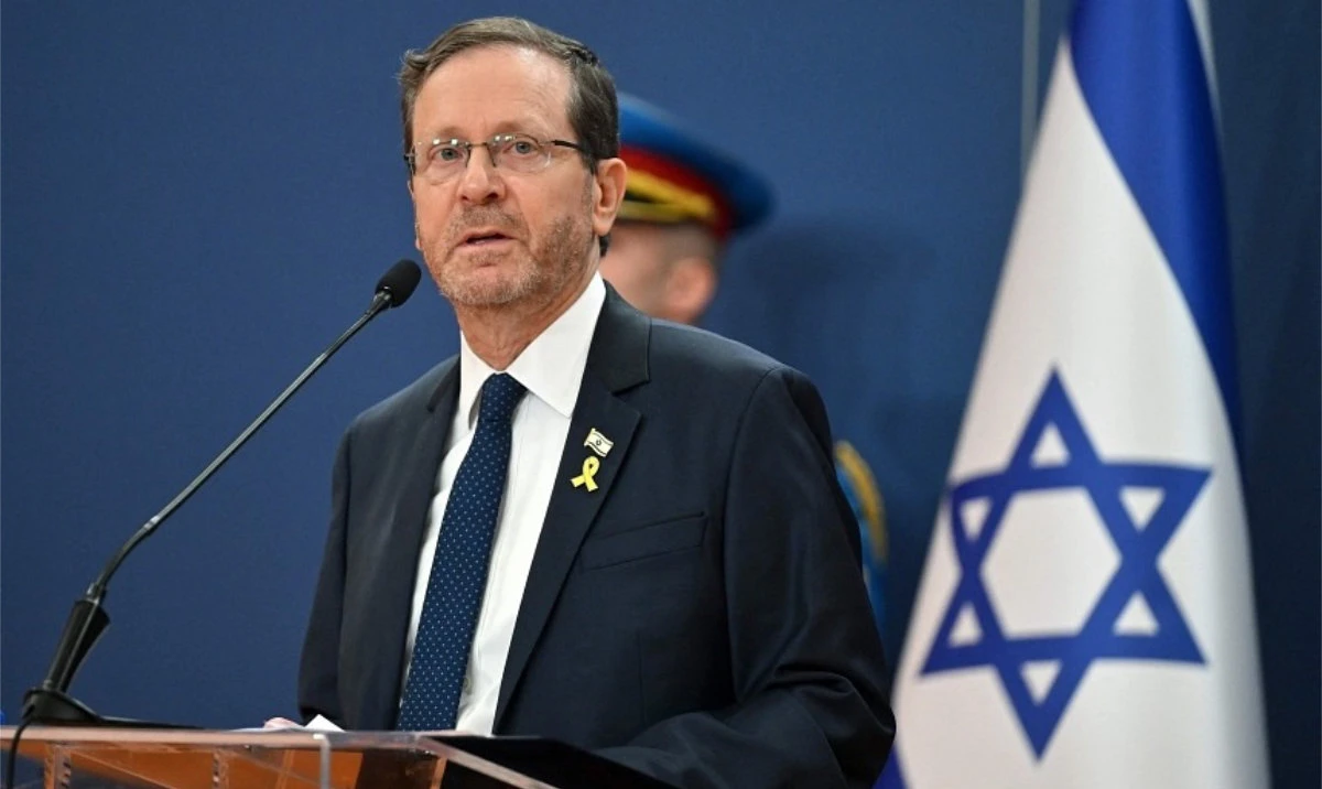 Israeli President Isaac Herzog says that Iran remains an “ongoing threat” to Israel, a year after the unprecedented October 7 attack on Israel by Hamas militants. (AFP)
