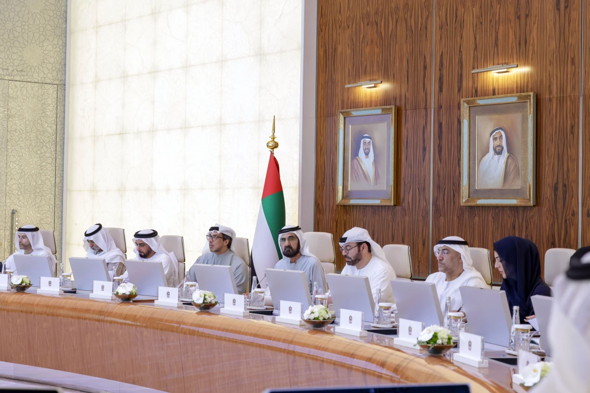 Sheikh Mohammed bin Rashid, UAE vice president and prime minister and ruler of Dubai, chaired the Cabinet meeting at Qasr Al-Watan, Abu Dhabi. File/WAM