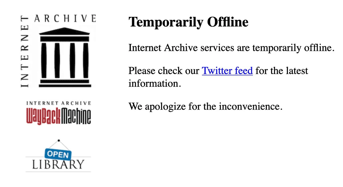 Internet Archive reels from ‘catastrophic’ cyberattack, data breach