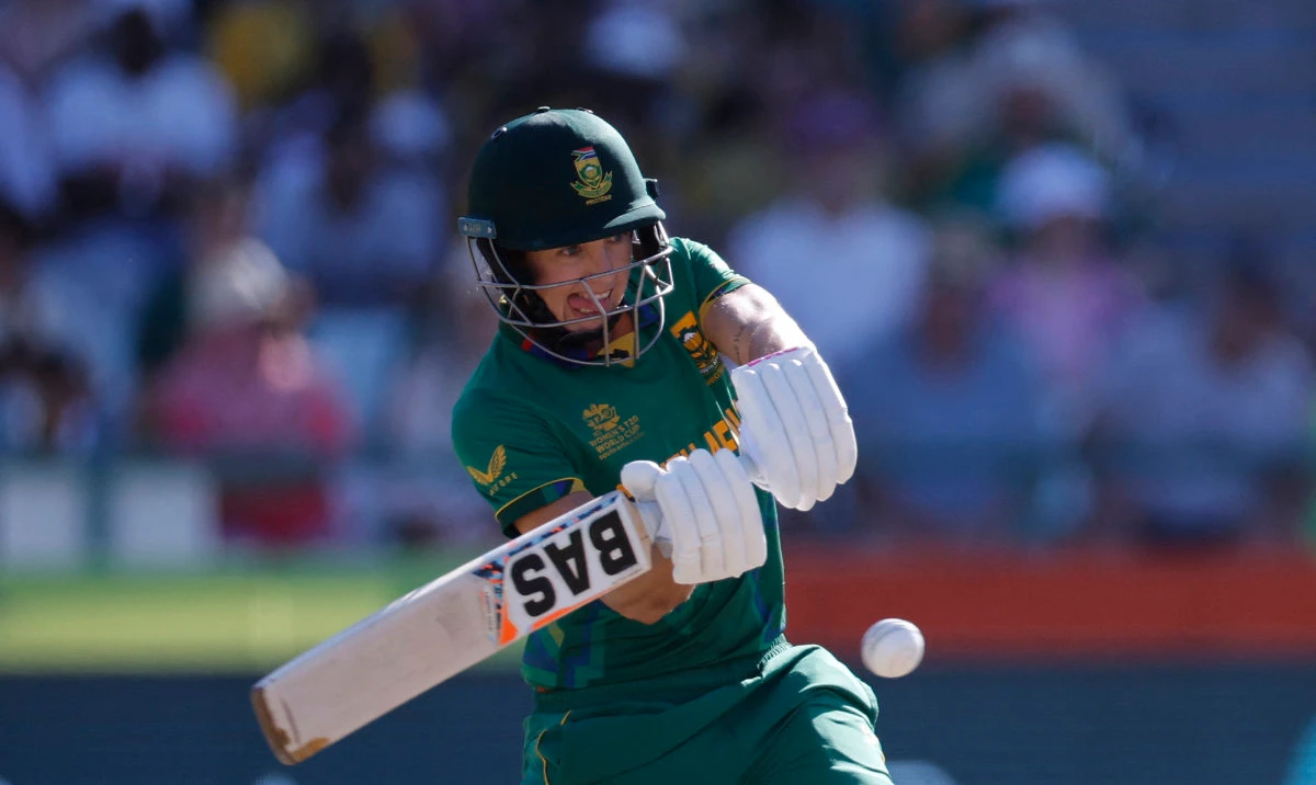 Opening batter Tazmin Brits top-scored with 42 runs off 41 balls in South Africa’s comprehensive victory over Bangladesh at the Women’s T20 World Cup in Dubai Saturday. (AFP/File)