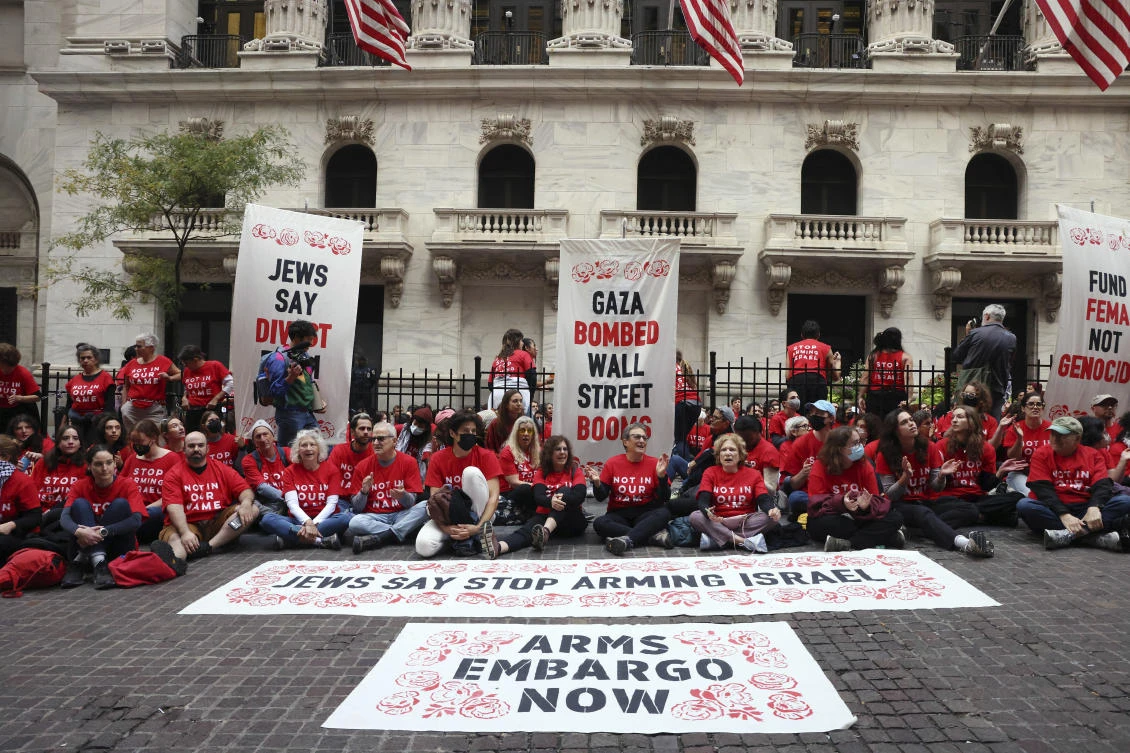 Dozens of pro-Palestinian protesters arrested outside New York Stock Exchange