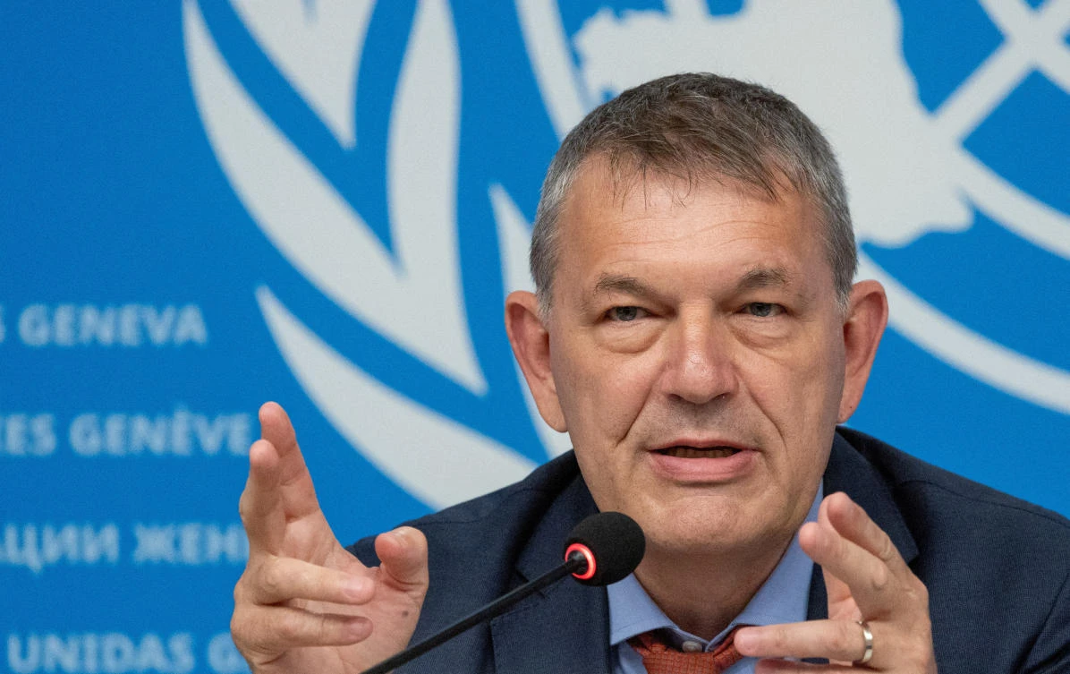 UNRWA chief Philippe Lazzarini said aid is even more desperately needed against the threat of disease and famine. (Reuters)