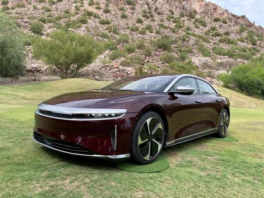 A Lucid Air electric vehicle is displayed in Scottsdale, Arizona, US. File/Reuters