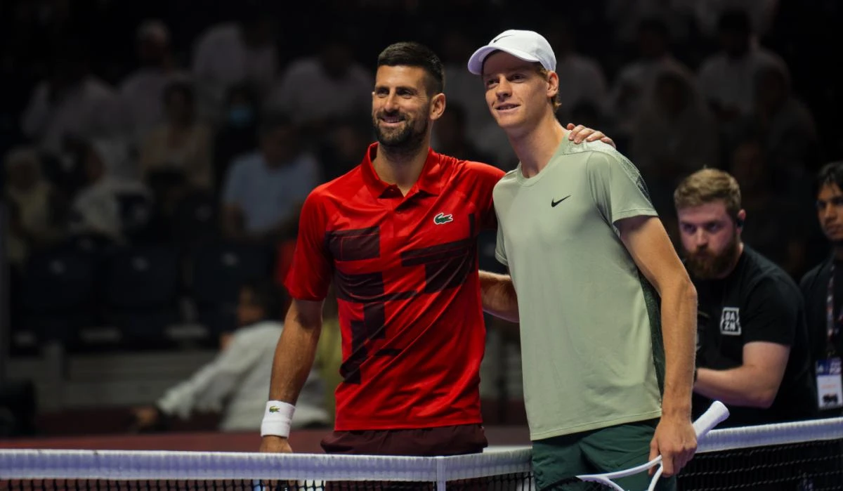 World No. 1 Jannik Sinner defeats Novak Djokovic in hard-fought Six Kings Slam match