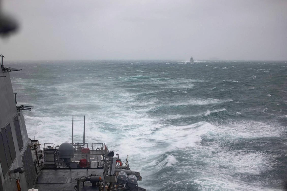 US and a Canadian warship have passed through waters separating Taiwan and China, a week after Beijing held large-scale military drills in the sensitive passage. (AFP)