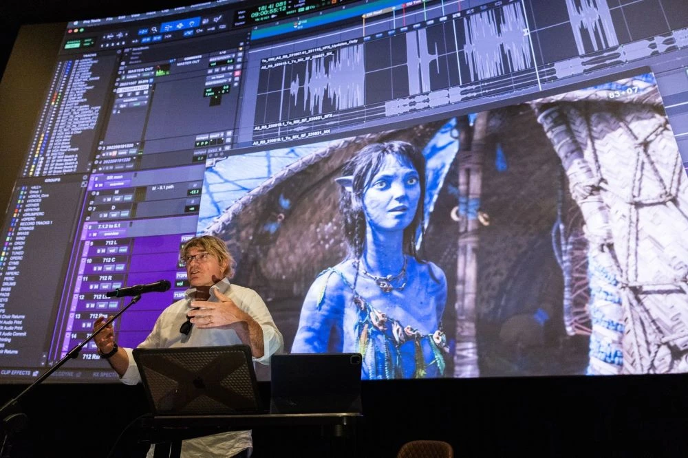 Simon Franglen delivered a masterclass on Scoring a Hollywood Blockbuster at AMC cinema in Stars Avenue Mall. (Supplied)