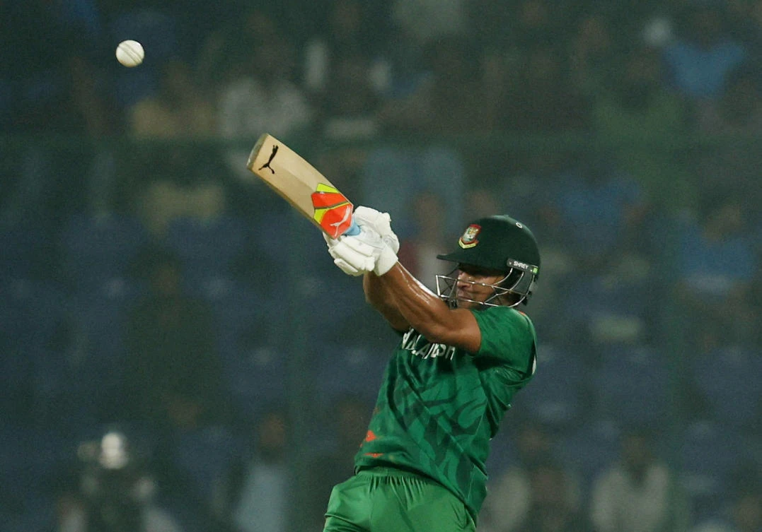 All-rounder Mehidy was 55 not out at the break in Mirpur, bringing up his half-century off 92 balls and hitting seven fours and a six. Jaker was still there on 30. (REUTERS)
