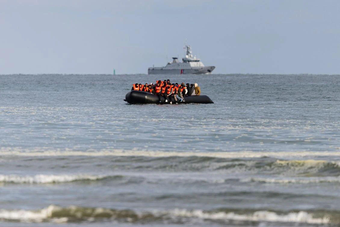 More than 50 people have died so far this year while trying to cross the English Channel in hazardous conditions, often on makeshift rafts or dinghies. (AFP)