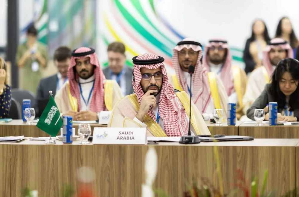 The acting governor of Saudi Arabia’s General Authority for Foreign Trade represented the Kingdom at the Group of 20 Trade and Investment ministerial meeting, which was held on Thursday in Brasilia. (SPA)