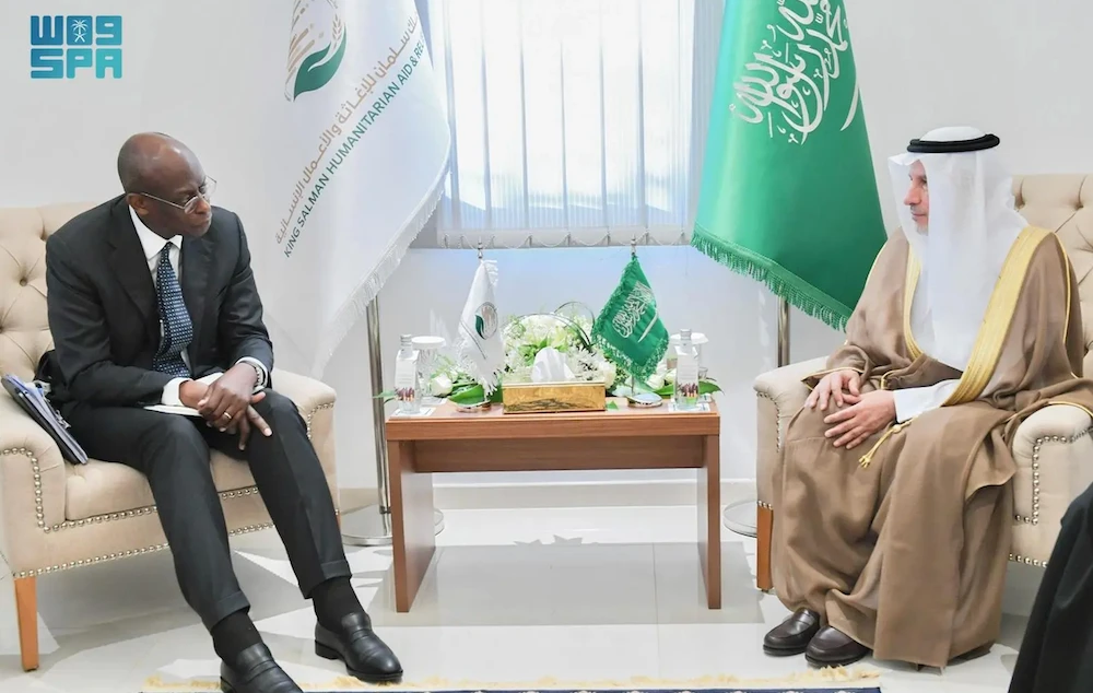 KSrelief chief, UNHCR official meet on sidelines of Sahel donor conference
