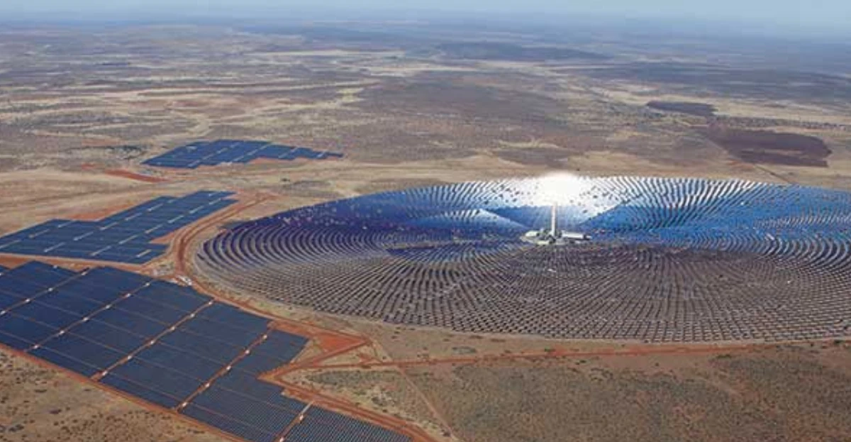 Redstone Concentrating Solar Power plant in South Africa. ACWA Power