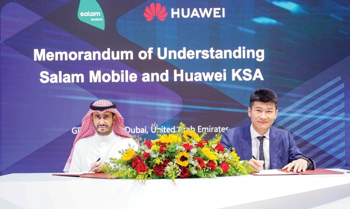 The agreement was signed by Keith Li, vice president, Huawei Tech Investment Saudi Arabia, and Ahmed Al-Anqari, CEO of Salam.