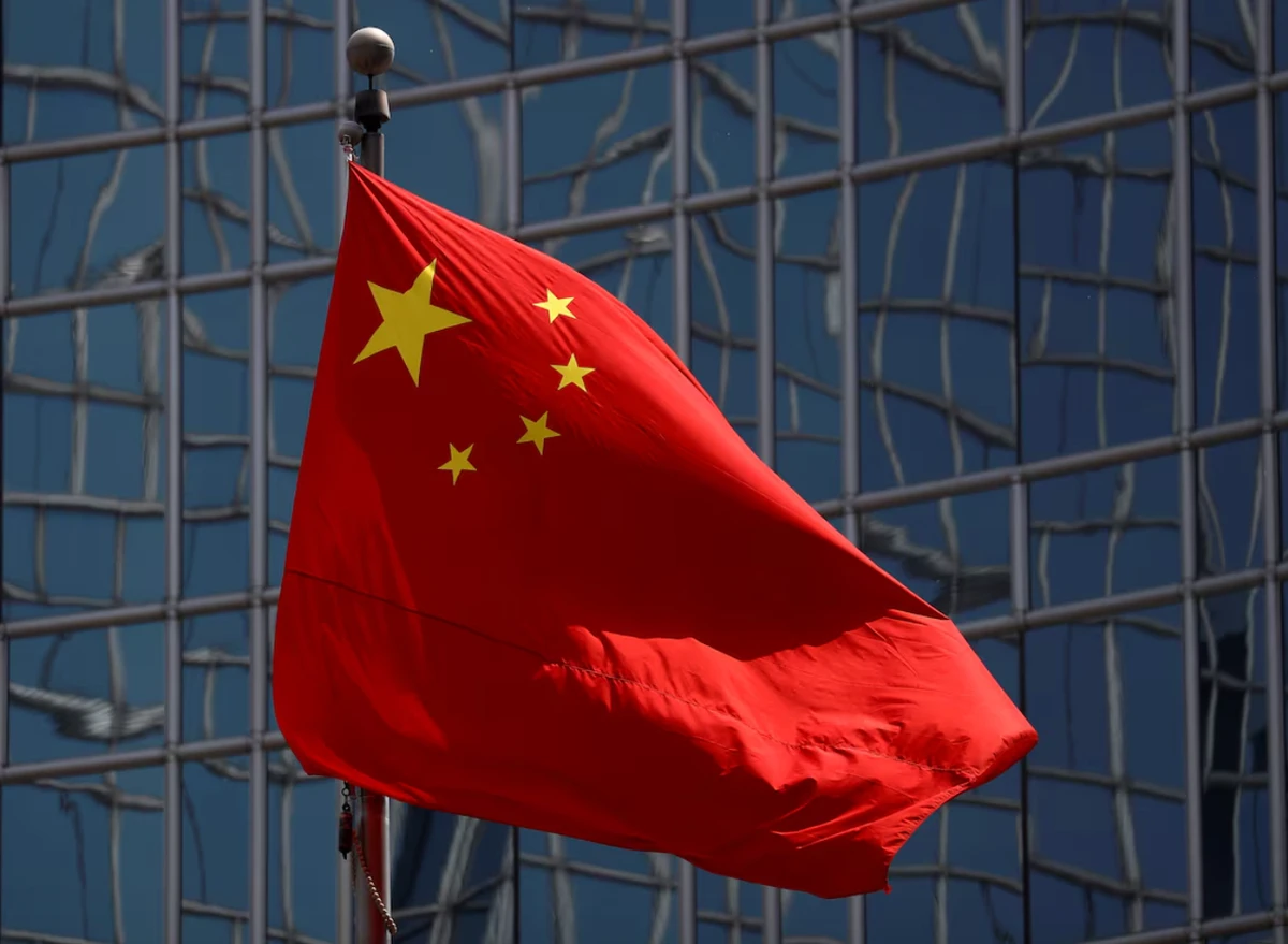 The Chinese national flag is seen in Beijing, China April 29, 2020. (Reuters)