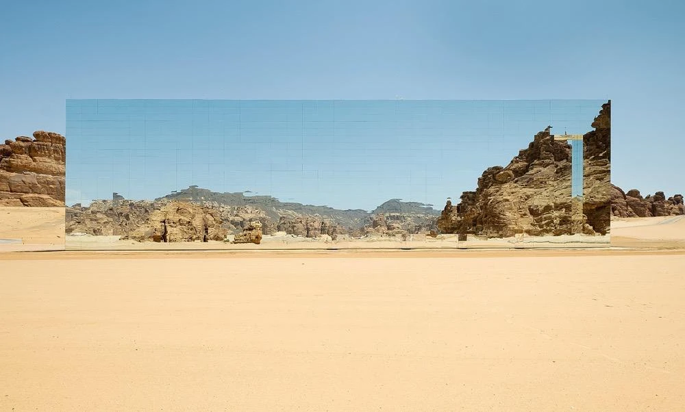 The event took place at Maraya, the world’s largest mirrored building, which has 9,740 glass panels reflecting AlUla’s desert and landscape. (Shutterstock)