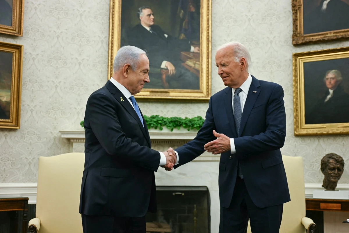 Biden often warns Netanyahu that he will act, but the does not follow through when Netanyahu predictably ignores him (File/AFP)