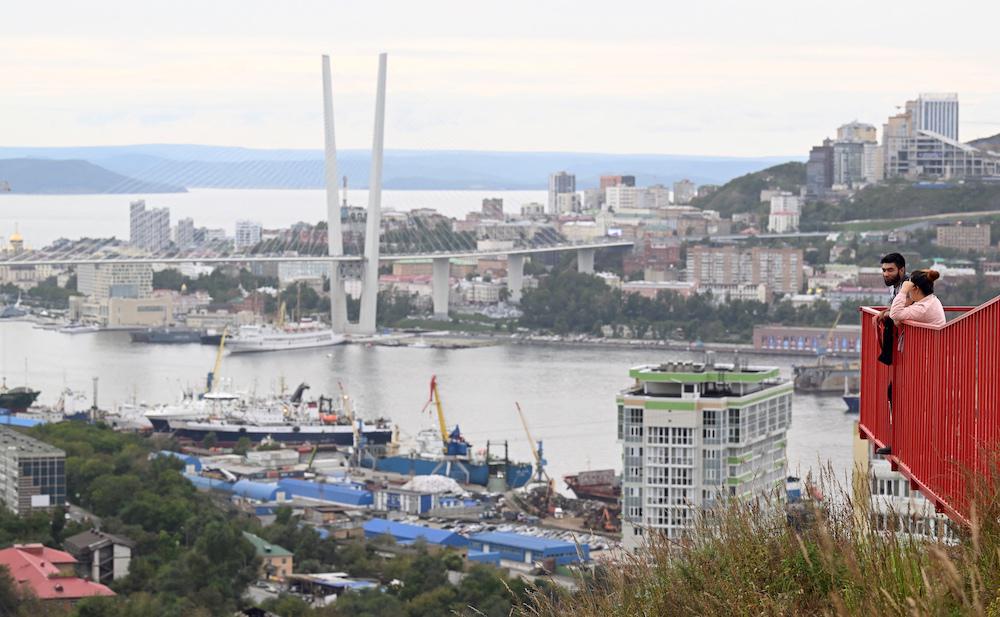 A Russian former employee of the US consulate in Vladivostok has been sentenced to four years and ten months in prison for ‘secret collaboration with a foreign state.’ Above, the Russian port city of Vladivostok. (AFP file photo)