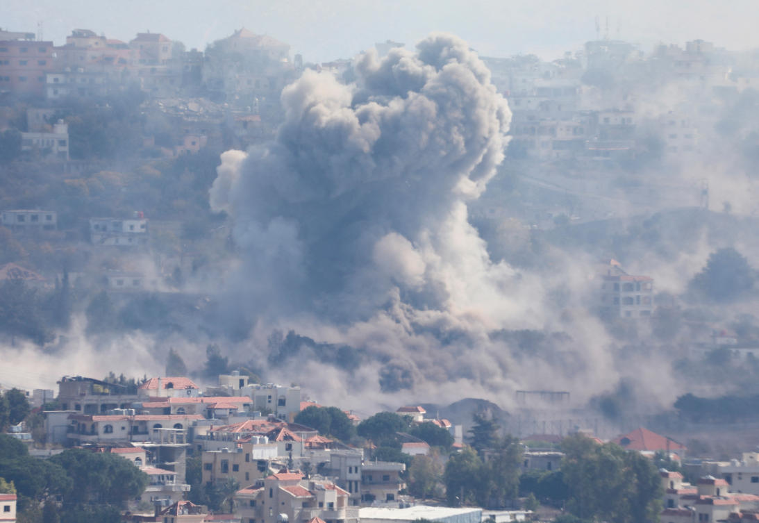 Lebanon’s National Human Rights Commission has said ‘the ongoing destruction campaign carried out by the Israeli army in southern Lebanon is a war crime.’ (Reuters)