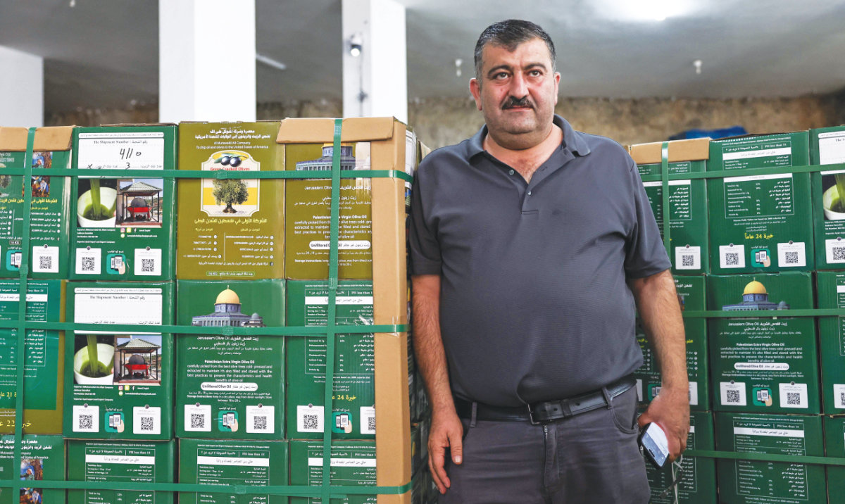 Palestinian American entrepreneur Jamal Zaglul in Turmus Aya. (AFP)
